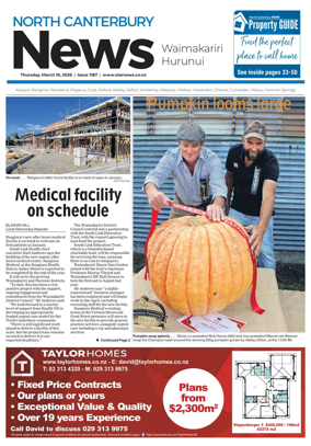 Cover of North Canterbury News