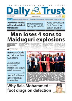 Cover of Daily Trust