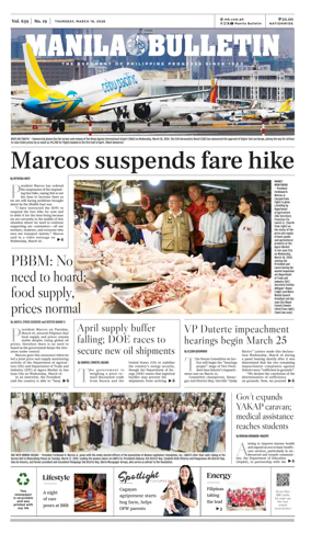 Cover of Manila Bulletin