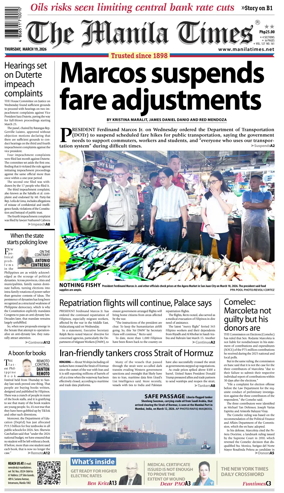 Cover of The Manila Times