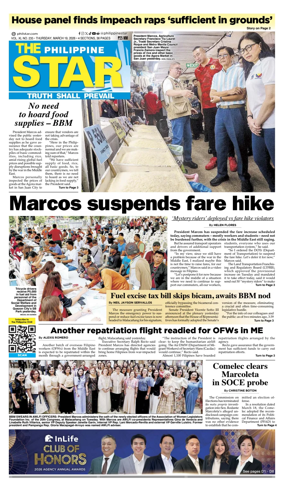 Cover of The Philippine Star