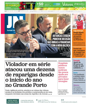 Cover of Jornal de Noticias