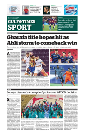 Cover of Gulf Times Sport