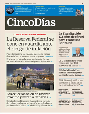 Cover of Cinco Dias
