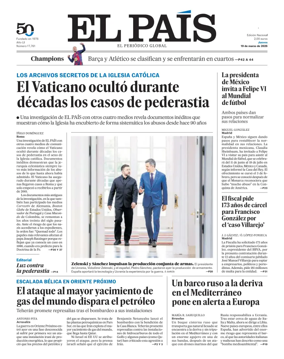 Cover of El Pais (Galicia)