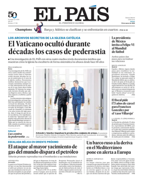 Cover of El Pais Madrid