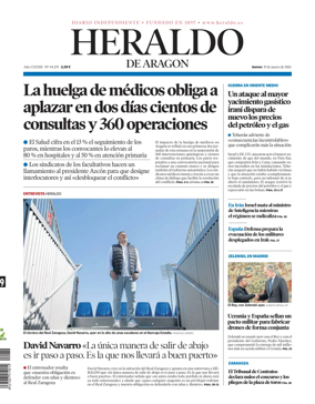 Cover of Heraldo de Aragon