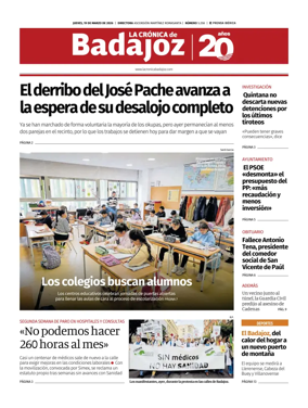 Cover of La Cronica de Badajoz BE