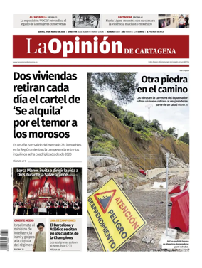 Cover of La Opinion de Murcia (Cartagena)
