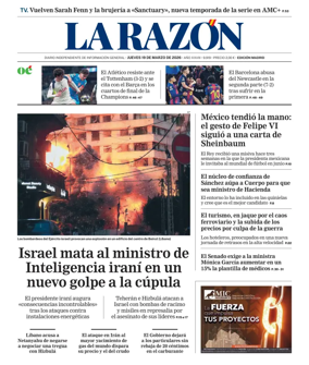 Cover of La Razon (Madrid)