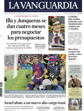 Cover of La Vanguardia (1st Edition)