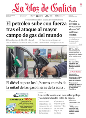 Cover of La Voz de Galicia (Carballo)