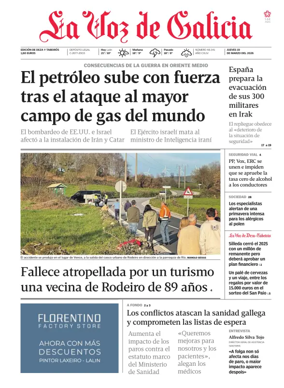 Cover of La Voz de Galicia (Deza)