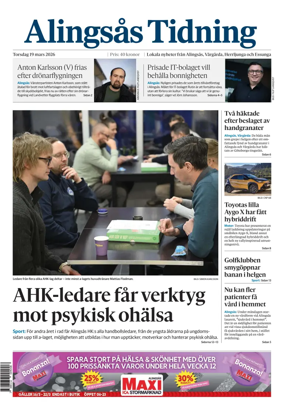 Cover of Alingsas Tidning