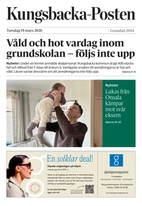 Cover of Kungsbacka-Posten