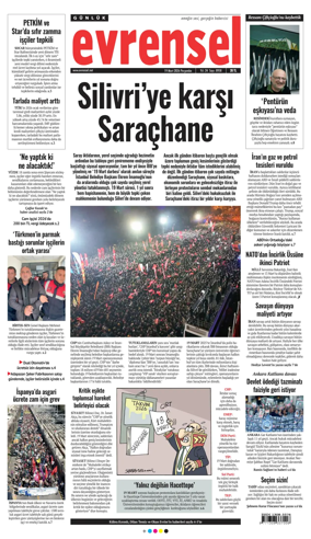 Cover of Evrensel Gazetesi