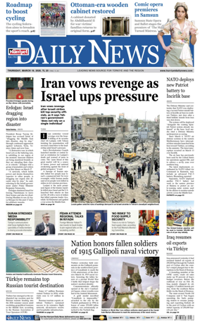 Cover of Hurriyet Daily News & Economic Review