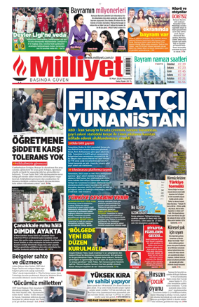 Cover of Milliyet