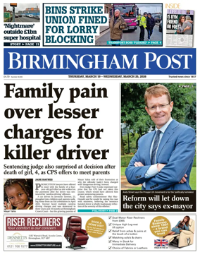 Cover of Birmingham Post