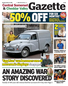 Cover of Central Somerset & Cheddar Valley Gazette