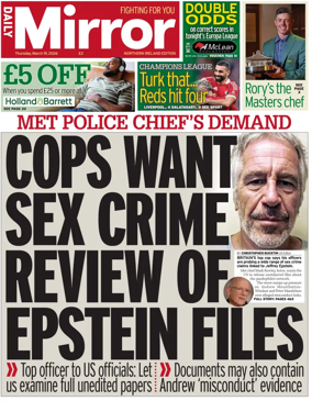 Cover of Daily Mirror (Northern Ireland)