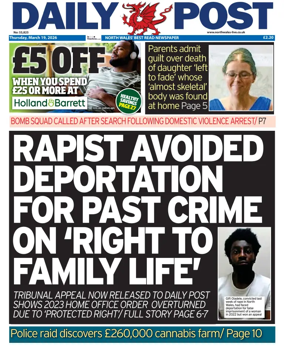 Cover of Daily Post (North Wales)