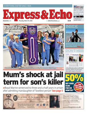 Cover of Express & Echo (City & East Devon Edition)