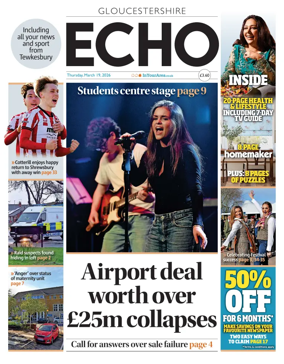 Cover of Gloucestershire Echo