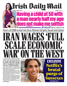 Cover of Irish Daily Mail