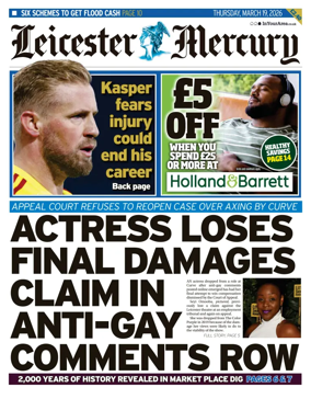 Cover of Leicester Mercury