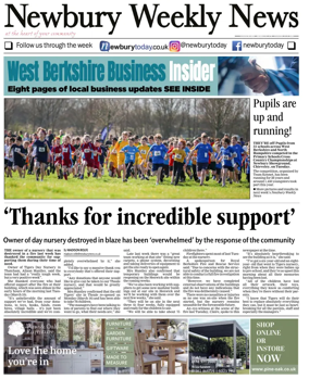 Cover of Newbury Weekly News
