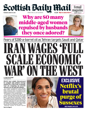Cover of Scottish Daily Mail