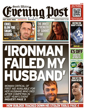 Cover of South Wales Evening Post