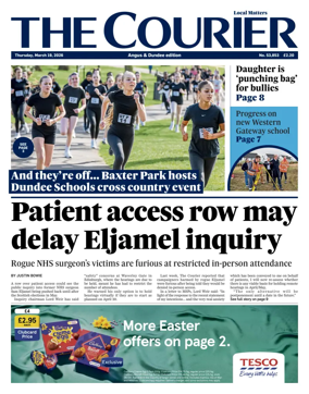 Cover of The Courier & Advertiser (Angus and Dundee)