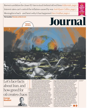 Cover of The Guardian e-paper Journal