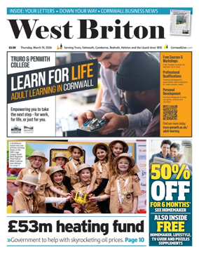 Cover of West Briton (Falmouth Penryn Helston The Lizard)