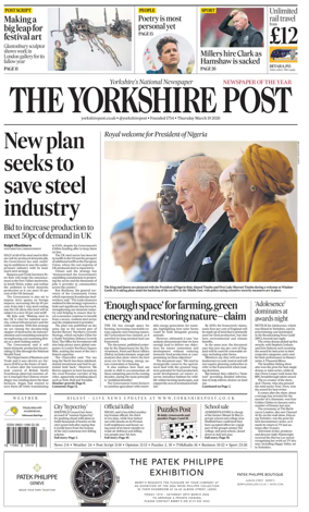 Cover of Yorkshire Post