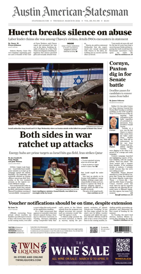 Cover of Austin American-Statesman
