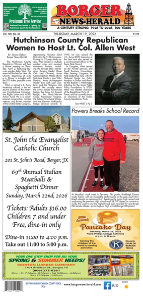 Cover of Borger News-Herald