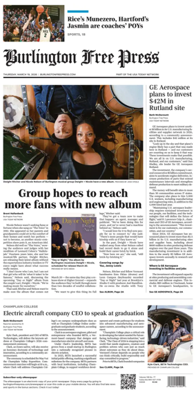 Cover of Burlington Free Press