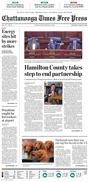 Cover of Chattanooga Times Free Press