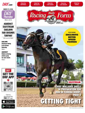 Cover of Daily Racing Form National Digital Edition