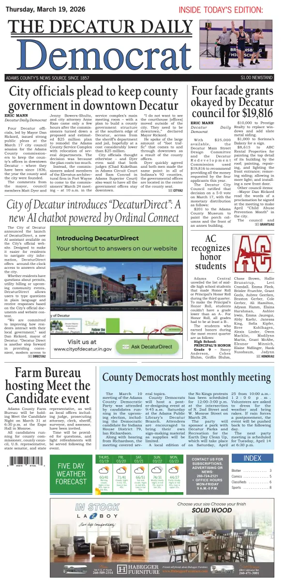 Cover of The Decatur Daily Democrat