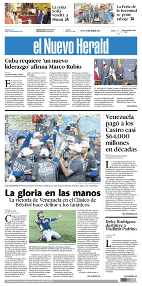 Cover of El Nuevo Herald