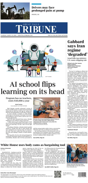 Cover of Great Falls Tribune