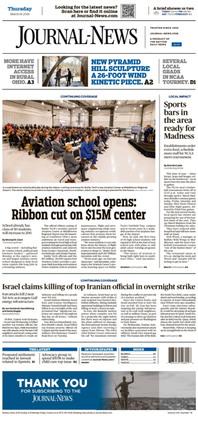 Cover of Hamilton Journal News