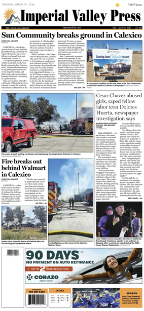 Cover of Imperial Valley Press