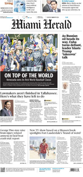 Cover of Miami Herald