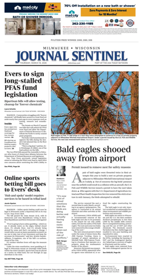 Cover of Milwaukee Journal Sentinel