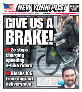Cover of New York Post